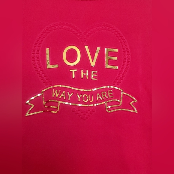 Red "Love The Way You Are" Sweatshirt - Picture 2 of 4